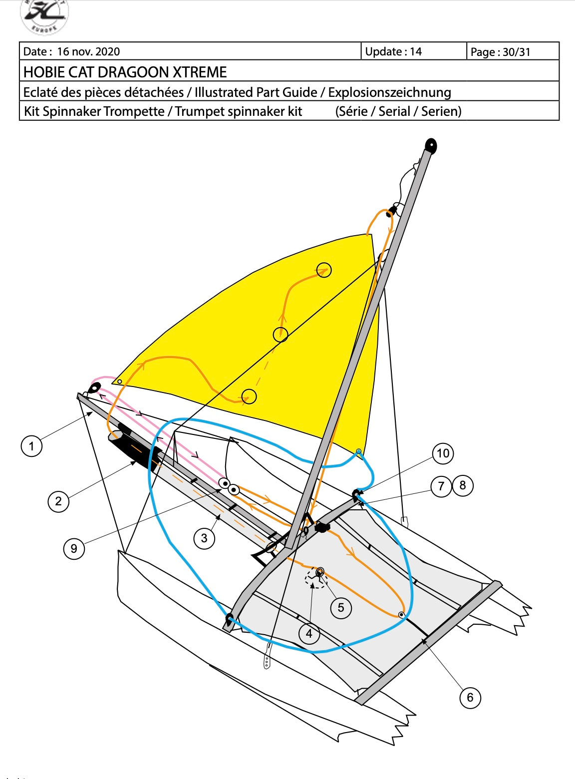 Hobie DRAGOON GENNAKER KIT