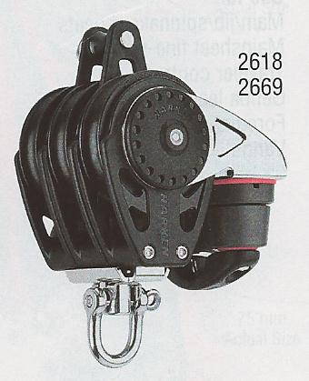 Harken 57mm Carbo Block w cam & becket