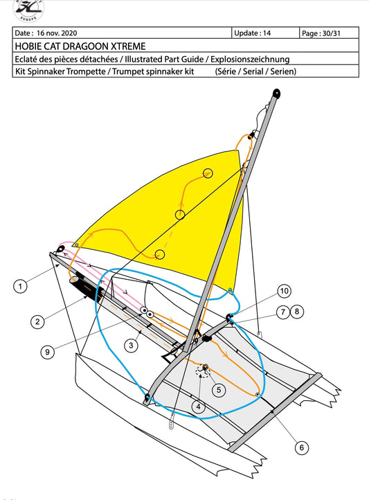 Hobie DRAGOON GENNAKER KIT
